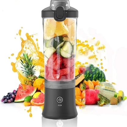 Portable Blender 600ML Electric Juicer Fruit Mixers 4000mAh USB Rechargeable Smoothie Mini Blender Personal Juicer Colorf