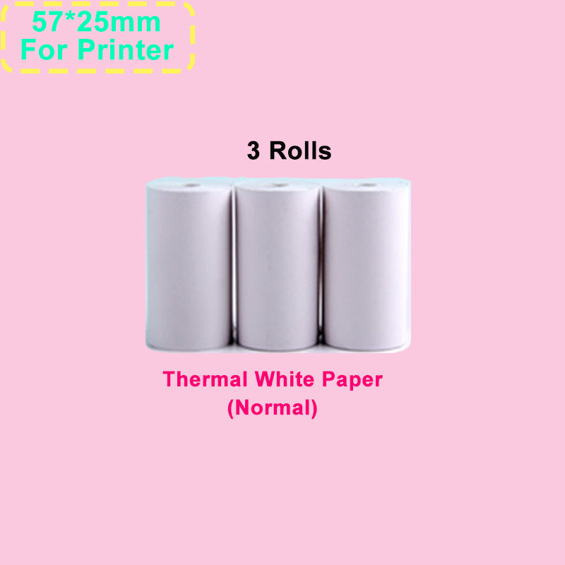 Portable Mini Printer HD Photo Pocket Thermal Label With White Color Adhesive Paper Wireless Bluetooth Learning Paper Mini Maker