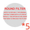 Round filter 5pcs