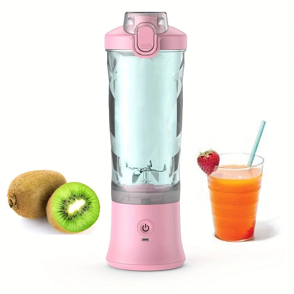 Portable Blender 600ML Electric Juicer Fruit Mixers 4000mAh USB Rechargeable Smoothie Mini Blender Personal Juicer Colorf